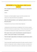 PRIMERICA Test Questions with Correct&NewLine;Answers