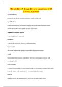PRIMERICA Exam Review Questions with&NewLine;Correct Answers