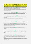 ELO1 &ndash; WGU Exam UPDATED ACTUAL &NewLine;QUESTIONS AND CORRECT ANSWERS