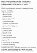 BSN HESI 266 MED SURG EXAM STUDY GUIDE &vert; TESTBANK &vert; PRACTICE&NewLine;QUESTIONS & ANSWERS &vert; EXAM PREPARATION &vert; ADVANCED REVIEW &vert;&NewLine;COMPREHENSIVE PRACTICE EXAM &vert; LATEST UPDATE 2026&sol;2027