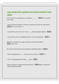 Embalming II Organ Donation Exam questions and answers Graded A&plus; &vert; latest update Organ Donation a surgical removal or an organ from a donor and placement of that organ into a recipient Organ Donors can be &lowbar;&lowbar;&lowbar;&lowbar; deceased or living Organ donation is &lowbar;