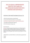 NSG 526 EXAM 2 COMPREHENSIVE &NewLine;PRACTICE TEST BANK 250 &NewLine;MULTIPLECHOICE QUESTIONS WITH &NewLine;ANSWERS AND RATIONALES