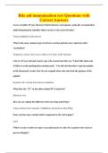 Rite aid immunization test Questions with&NewLine;Correct Answers