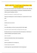 RITE AID PTU&colon; Unit Exam 6 Questions with&NewLine;Correct Answers