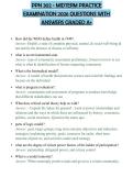 PPN 302 - MIDTERM PRACTICE&NewLine;EXAMINATION 2026 QUESTIONS WITH&NewLine;ANSWERS GRADED A&plus;