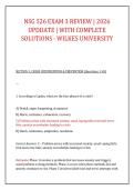 NSG 526 EXAM 3 REVIEW &vert; 2026 &NewLine;UPDDATE &vert; WITH COMPLETE &NewLine;SOLUTIONS - WILKES UNIVERSITY