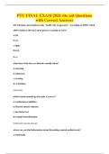 PTU FINAL EXAM 2024 rite aid Questions&NewLine;with Correct Answers