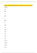 Rite Aid Exam Questions with Correct Answers
