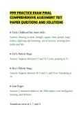 PPR PRACTICE EXAM FINAL&NewLine;COMPREHENSIVE ASSESSMENT TEST&NewLine;PAPER QUESTIONS AND SOLUTIONS&NewLine;