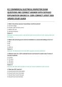 ICC COMMERCIAL ELECTRICAL INSPECTOR EXAM &NewLine;QUESTIONS AND CORRECT ANSWER WITH DETAILED &NewLine;EXPLANATION GRADED A&plus; 100&percnt; CORRECT LATEST 2026 &NewLine;UPDATE STUDY GUIDE
