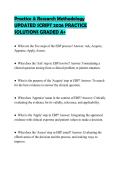 Practice & Research Methodology&NewLine;UPDATED SCRIPT 2026 PRACTICE&NewLine;SOLUTIONS GRADED A&plus;