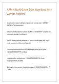 AAMA Study Guide Exam Questions With Correct Answers 