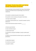 JBL Module 1 Practice Exam &vert; 100 Practice Questions & Verified Answers &vert; Spring&ndash;Summer 2024 Comprehensive Exam Review