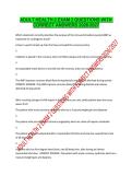 VERIFIED ADULT HEALTH 2 EXAM 2 QUESTIONS WITH CORRECT ANSWERS 2026&sol;2027