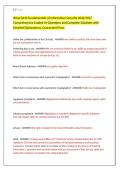 WGU D430 Fundamentals of Information Security OA Final Exam Questions&comma; Answers and Rationales 2027