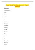 Social Media Test Questions with Correct&NewLine;Answers