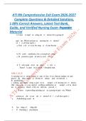 ATI RN Comprehensive Exit Exam 2026-2027 Complete Questions & Detailed Solutions&comma;100&percnt; Correct Answers&comma; Latest Test Bank&comma; Guide&comma; and Verified Nursing Exam Preparation Material