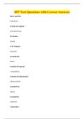 SP7 Test Questions with Correct Answers