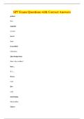 SP7 Exam Questions with Correct Answers
