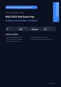  WGU D278 Scripting & Programming Foundations Final Exam Prep Actual 2026&sol;2027 &ndash; Complete Exam-Style Questions &vert; 100&percnt; Verified &ndash; Pass Guaranteed &ndash; A&plus; Graded