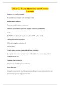 TSSA G3 Exam Questions and Correct&NewLine;Answers