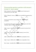 Pharmacotherapeutics questions and answers&NewLine;Graded A&plus; latest update&NewLine;Effect of metoprolol on blood pressure - Decreases blood pressure by&NewLine;reducing heart rate and cardiac output&period;&NewLine;Effect of salbutamol on airways - Causes bronchodilation&comma; increasing airway