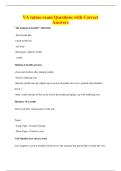 VA tattoo exam Questions with Correct&NewLine;Answers
