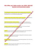 VERIFIED NHA Billing and Coding practice test &lpar;CBCS&rpar; 2026-2027 Questions and Answers&lpar;latest update&rpar;