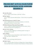 PRAXIS 5047 ACTUAL EXAM PAPER&NewLine;2026 QUESTIONS WITH ANSWERS&NewLine;GRADED A&plus;