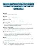 PRAXIS 5047 CERTIFICATION SCRIPT&NewLine;2026 QUESTIONS WITH SOLUTIONS&NewLine;GRADED A&plus;&NewLine;