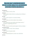 PRAXIS 5047 COMPREHENSIVE&NewLine;STUDY GUIDE 2026 FULL QUESTIONS&NewLine;AND SOLUTIONS GRADED A&plus;&NewLine;