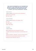 WGU D430 FUNDAMENTALS OF INFORMATION SECURITY FINAL EXAM AND PRACTICE EXAM