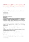 NR 442 Community Health Exam 2 &vert; Actual Questions and Answers &vert; 2026&sol;27 Updated &vert; 100&percnt; correct &vert; Chamberlain