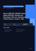 BIOS 252 Anatomy & Physiology II Lab Exam 2 Actual 2026&sol;2027 &ndash; 100&percnt; Verified &vert; Detailed Rationales &ndash; Pass Guaranteed &ndash; A&plus; Graded