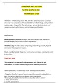 ETHICS IN TECHNOLOGY EXAM PRACTICE QUESTIONS AND ANS&period;