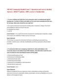 NR 442 Community Health Exam 1 &vert; Questions and correct detailed Answers &vert; 2026&sol;27 Updates &vert; 100&percnt; correct &vert; Chamberlain