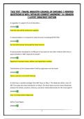 TICO TEST -TRAVEL INDUSTRY COUNCIL OF ONTARIO &vert; VERIFIED QUESTIONS & WELL DETAILED CORRECT ANSWERS &vert; A&plus; GRADED &vert; LATEST 2026&sol;2027 EDITION