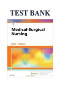 Test Bank for Medical-Surgical Nursing&comma; 7th Edition 2023 Latest Updated Examination Study Guide HIGH GRADE