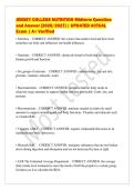 JERSEY COLLEGE NUTRITION Midterm Question&NewLine;and Answer &lbrack;2026&sol;2027&rsqb; &vert; UPDATED ACTUAL&NewLine;Exam &vert; A&plus; Verified
