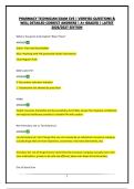 PHARMACY TECHNICIAN EXAM CVS &vert; VERIFIED QUESTIONS & WELL DETAILED CORRECT ANSWERS &vert; A&plus; GRADED &vert; LATEST 2026&sol;2027 EDITION