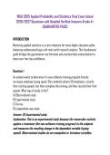 WGU C955 Applied Probability and Statistics Final Exam Actual 2026&sol;2027 Questions with Detailed Verified Answers Grade A&plus; &lpar;GUARANTEED PASS&rpar;