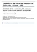 Samenvatting MBO Financieel Administratief Medewerker 2026 &plus; 20 Oefenvragen - Boekhouding BTW Debiteuren Crediteuren Jaarrekening Salaris Balans Journaalposten Belasting 25&plus; Pagina's