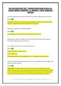 CPR CERTIFICATION TEST &vert; VERIFIED QUESTIONS & WELL DETAILED CORRECT ANSWERS &vert; A&plus; GRADED &vert; LATEST 2026&sol;2027 EDITION