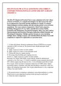 REX-PN EXAM 300 ACTUAL QUESTIONS AND CORRECT &NewLine;ANSWERS WITH RATIONALE LATEST 2026-2027 ALREADY &NewLine;GRADED A&plus;