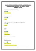 BLS CPR CERTIFICATION EXAM &vert; VERIFIED QUESTIONS & WELL DETAILED CORRECT ANSWERS &vert; A&plus; GRADED &vert; LATEST 2026&sol;2027 EDITION