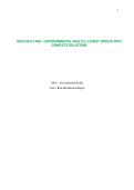 WGU D618 TASK 1 ENVIRONMENTAL HEALTH &vert; LATEST UPDATE WITH COMPLETE SOLUTIONS