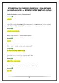 CPR CERTIFICATION &vert; VERIFIED QUESTIONS & WELL DETAILED CORRECT ANSWERS &vert; A&plus; GRADED &vert; LATEST 2026&sol;2027 EDITION