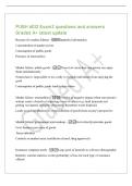 PUBH 6012 Exam2 questions and answers&NewLine;Graded A&plus; latest update&NewLine;Reasons for market failures - Imperfect information&NewLine;Concentration of market power&NewLine;Consumption of public goods&NewLine;Presence of externalities&NewLine;Market failure&colon; public goo