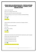 CPR&sol;AED FIRST AID CERTIFICATION TEST &vert; VERIFIED QUESTIONS & WELL DETAILED CORRECT ANSWERS &vert; A&plus; GRADED &vert; LATEST 2026&sol;2027 EDITION