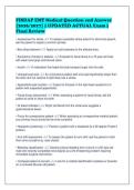 FISDAP EMT Medical Question and Answer&NewLine;&lbrack;2026&sol;2027&rsqb; &vert; UPDATED ACTUAL Exam &vert;&NewLine;Final Review